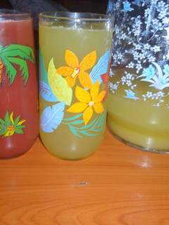 A picture of Pineapple and Watermelon Fruit juice.