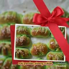 💞Roti mini pandan pisang coklat💞 রেসিপির প্রধান ছবি