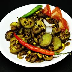 A picture of Khiska or kateele parval ki sabji.