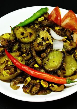 A picture of Khiska or kateele parval ki sabji.