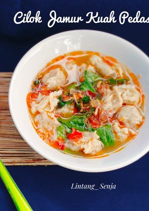 Foto resep Cilok Jamur Kuah Pedas