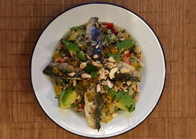 Fresh sardines with Tabbouleh Salad