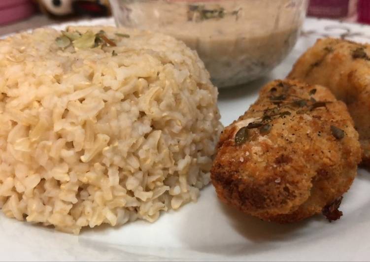رز أسمر مع الدجاج 🍛