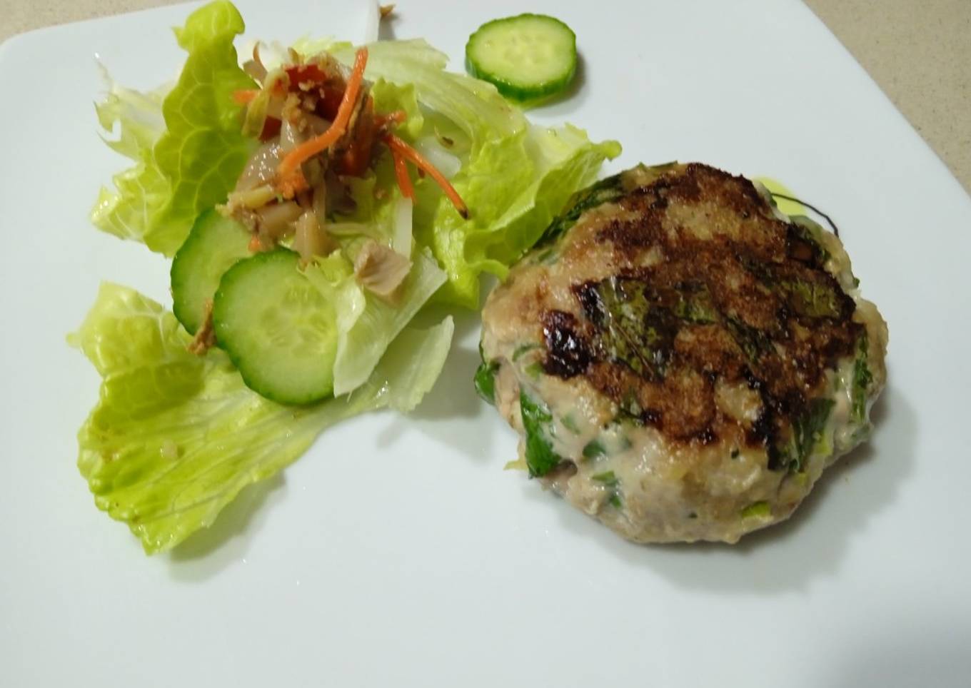 Hamburguesas con espinacas