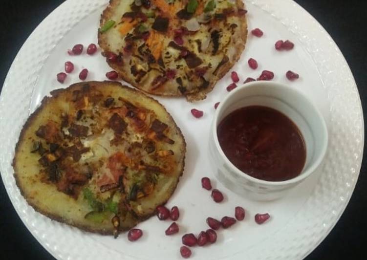 Recipe of Any-night-of-the-week Vegetable Rava Uttapam