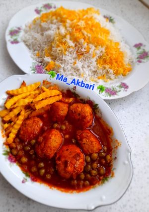 عکسی از دستور 🌺خورشت نخود فرنگی با کوفته قلقلی