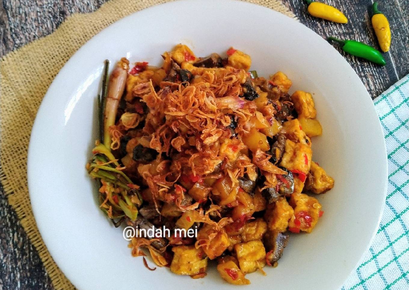 Sambal Goreng Kentang, Ampela Hati & Tahu