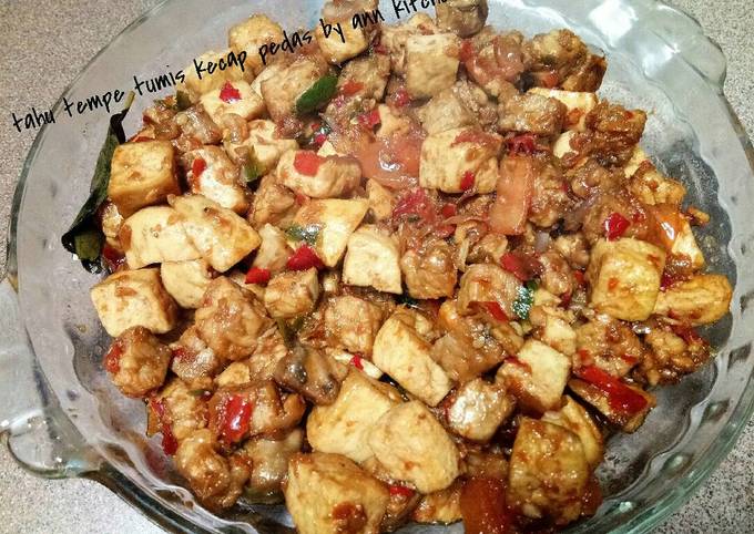 Resep Tahu tempe tumis kecap pedas oleh falen ann Cookpad Resep Tahu tempe tumis kecap pedas oleh falen ann Cookpad
