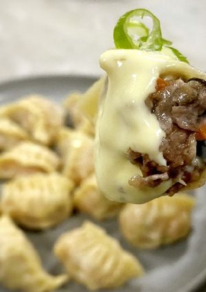 Foto resep Beef Gyoza cheese sauce