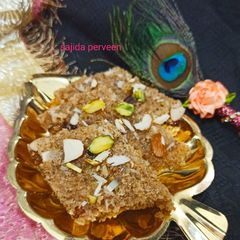 A picture of Suji ki tikkiya (Semolina Sweet Dish).