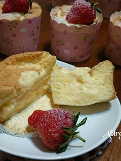 北海道戚風杯子蛋糕 的食譜成品照片