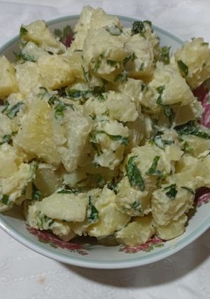 Una foto de Papas mayo y perejil
