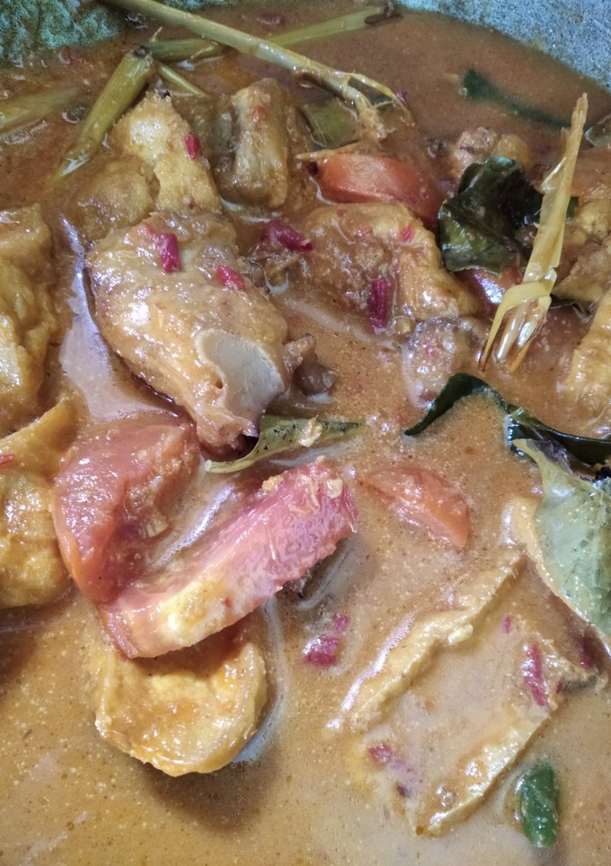 Foto resep Mangut ikan asap dan tahu