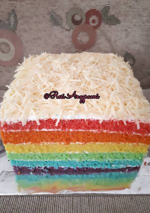 Foto resep Rainbow Cake Ny. Liem