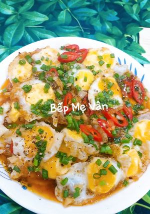 Hình của món Trứng cút chiên sốt mắm tỏi.