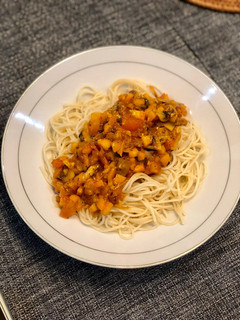 Foto resep Spaghetti Bolognese Vegetarian