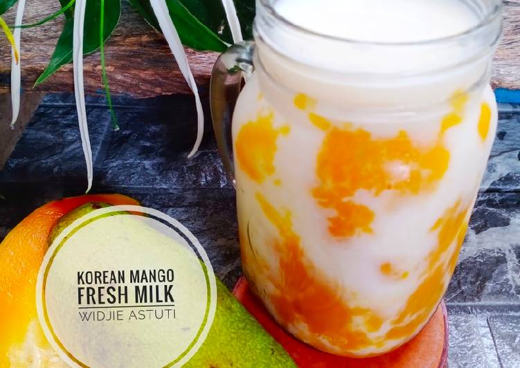 Bagaimana Menyiapkan Korean Fresh Mango Milk Anti Gagal