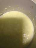 Crema de calabacín y quesitos