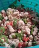 Mexican-Style Textured Soy Ceviche with Spicy Sauce