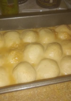 A picture of Baked Roshogolla.