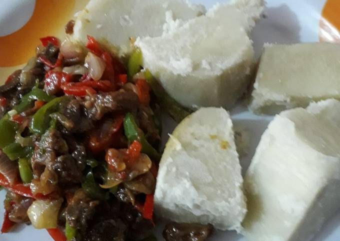 Steps to Prepare Homemade Boiled yam and source