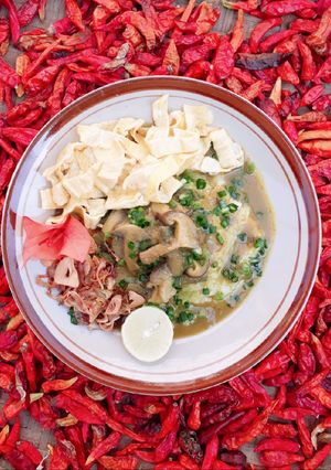 Foto resep Bubur Ayam Kuah Rica versi Jamur Kancing dan Jamur Shitake