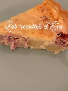 Une photo de Tarte salée pommes de terre / lardons / oignon au Thermomix