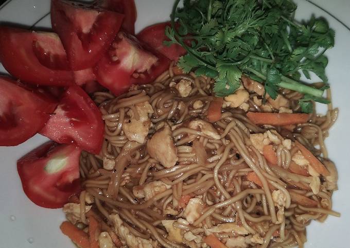 Bagaimana Membuat Mie goreng Jawa simple, (mie basah), Menggugah Selera