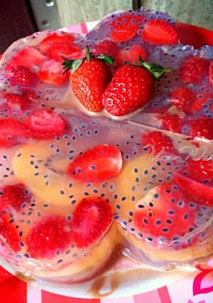Foto resep Pudding Strawkiwi