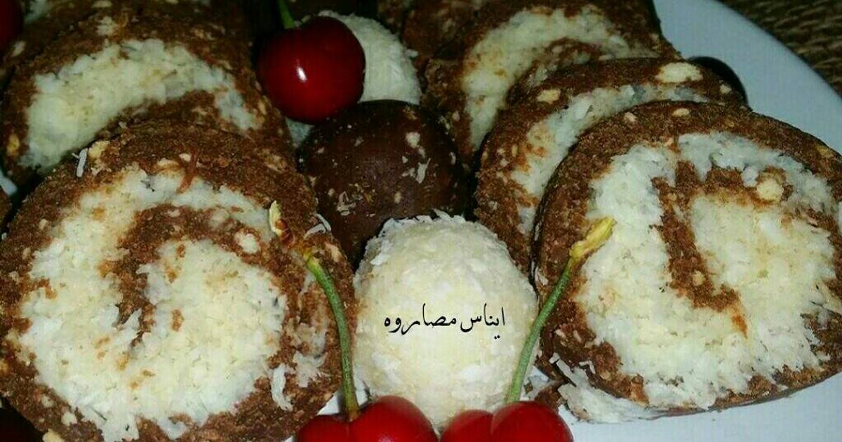 طريقة عمل رول الباونتي على اصولها بطريقة سهلة وسريعة من Enas Masarwah كوكباد