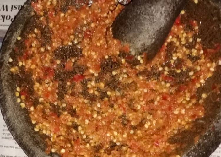 Resep Sambel pedas nikmat Anti Gagal