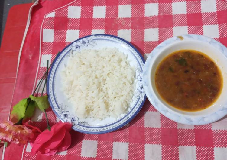 Lobia Dal &amp; rice