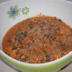 A picture of Methi Chicken.