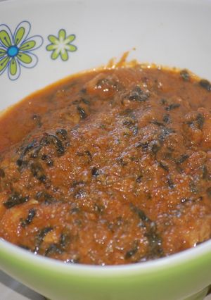 A picture of Methi Chicken.