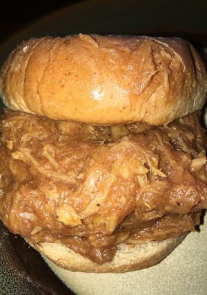 A picture of Crock Pot BBQ Pulled Pork Sandwiches.
