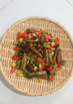 Hình của món Chả cá xốt ớt.