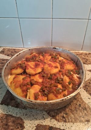 Una foto de Sorrentinos de zapallo y queso
