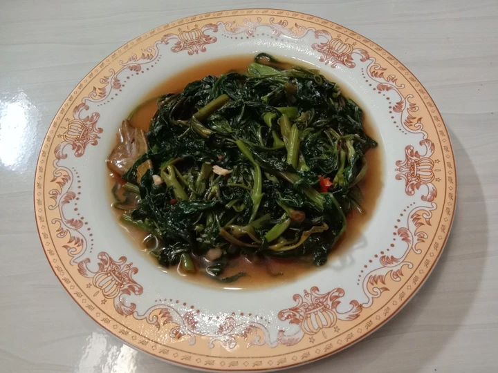 Langkah Mudah untuk Membikin Resep Tumis Kangkung Saus Tiram Berkuah yang Sempurna Anti Ribet, Bisa Manjain Lidah