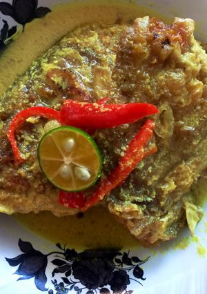 Foto resep Kepala Kakap bumbu kuah kuning ala RM Padang