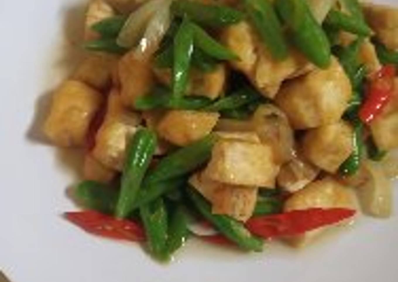 Tumis tahu buncis
