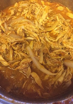 Una foto de Tinga de pollo
