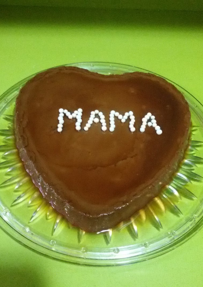 Una foto de Flan de chocolate con thermomix