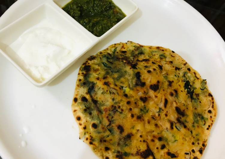 Recipe of Speedy Green Onion Paratha