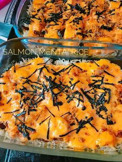 Foto resep Salmon Mentai Rice