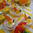 Mango cream tart