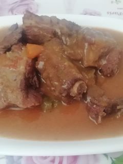 Una foto de Costillas de ternera al Pedro Ximénez