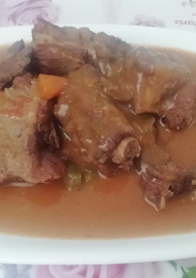 Una foto de Costillas de ternera al Pedro Ximénez