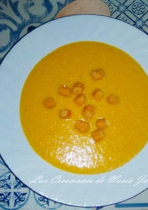 Foto principal de Crema de calabaza con pollo, en la monsieur cuisine