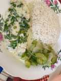 Filete de Tilapia en crema de leche