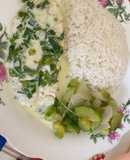 Filete de Tilapia en crema de leche